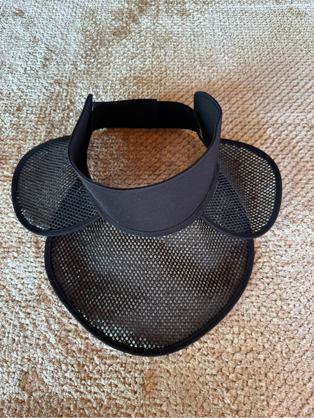 Christian Dior Black Mesh Visor Sun Hat - Picture 10 of 10